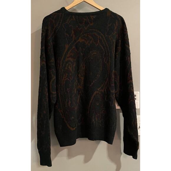 Collectif‎ Sweater Vintage 90s Soft Wool Blend Pullover Crewneck Italian Made XL - Picture 2 of 7